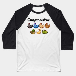 Stardew Valley Coopmaster Coop Animals Baseball T-Shirt